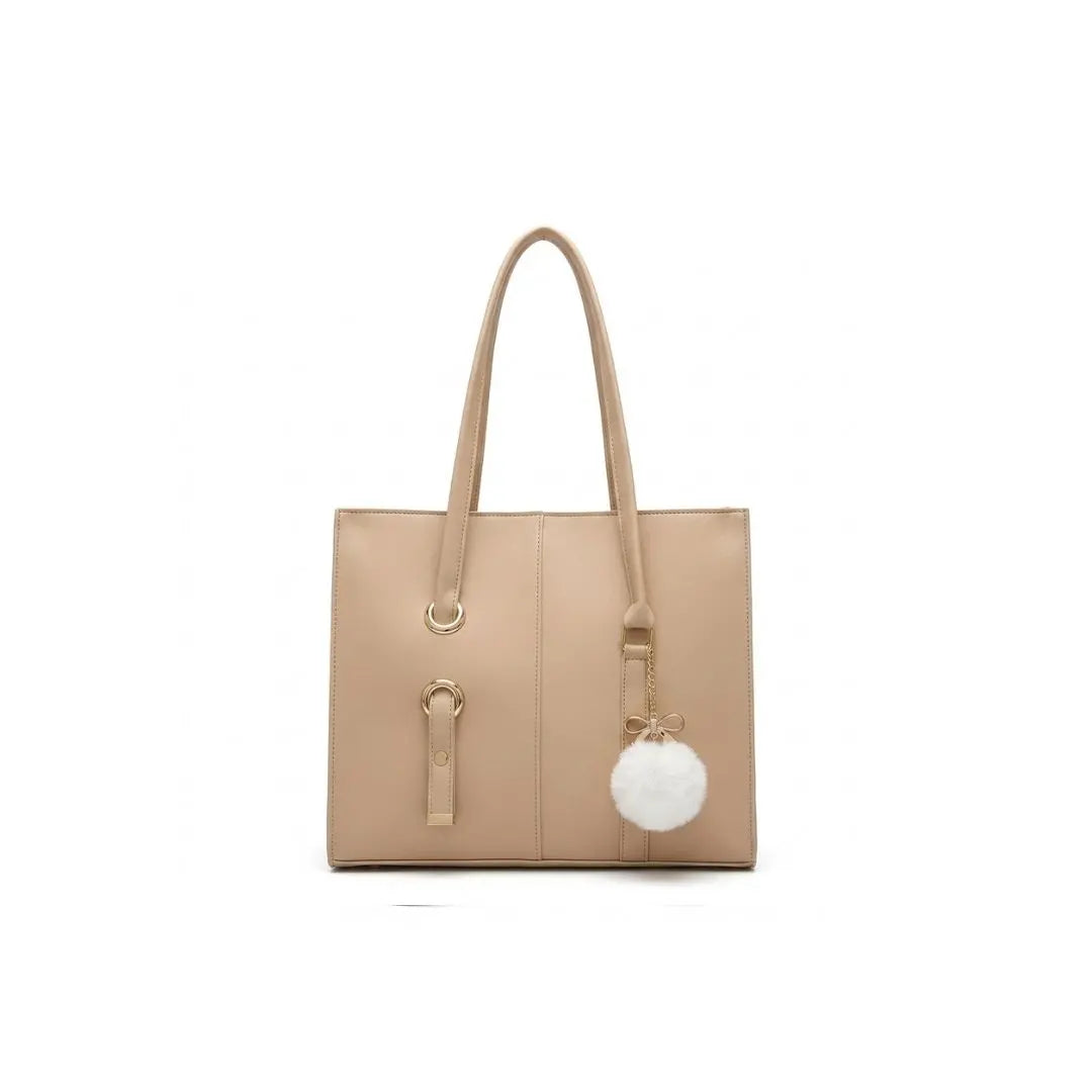 Noir Luxe Charm Tote