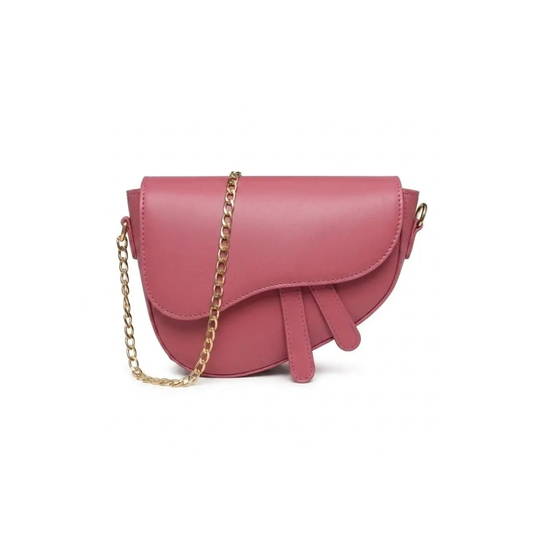 Noir Crescent Luxe Saddle Bag