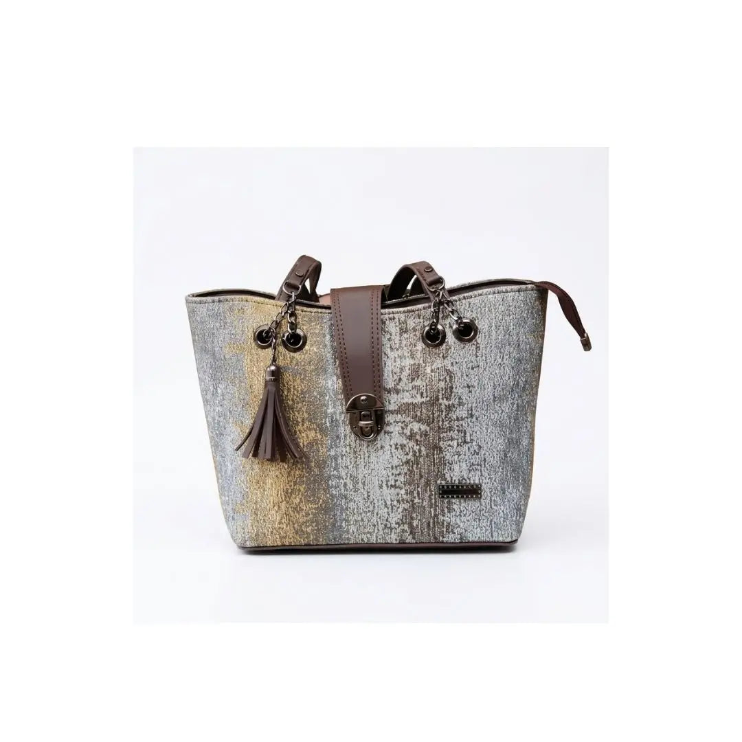 Rose Elegance Structured Tote Handbag