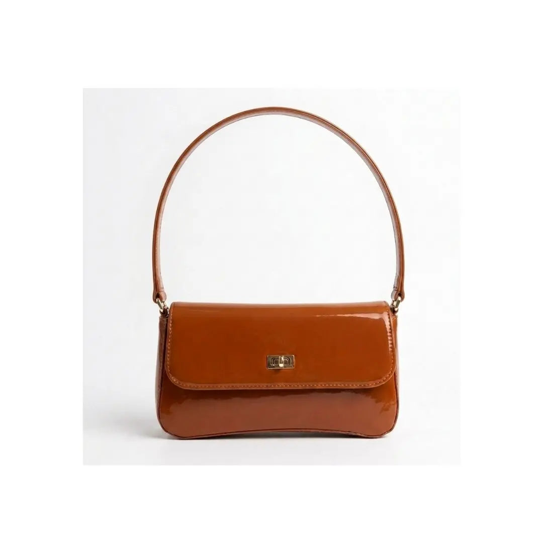 Ruby Eclat Patent Top Handle Bag