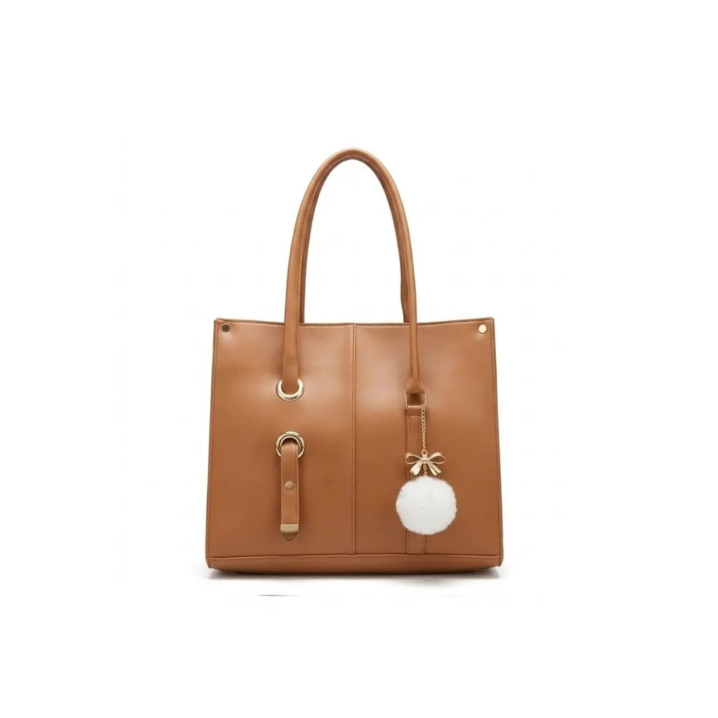 Noir Luxe Charm Tote