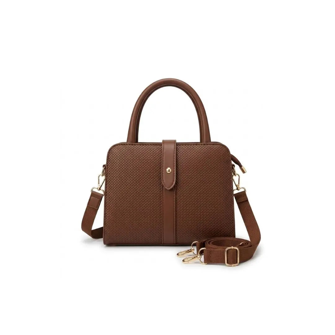 Sienna Luxe Structured Top Handle Handbag