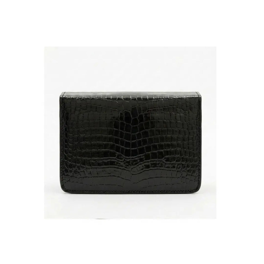 Desert Luxe Croc Chain Flap Bag