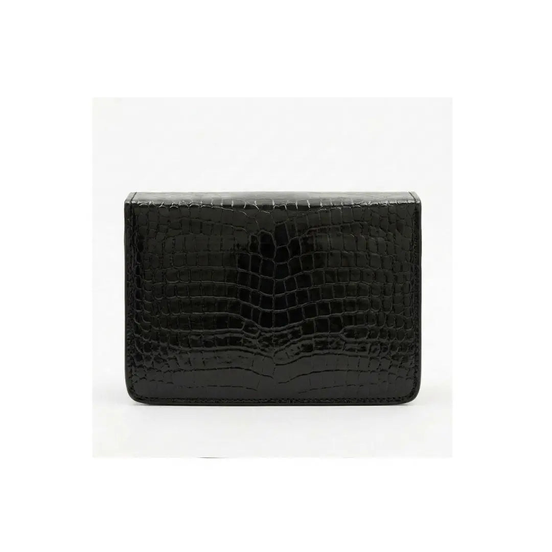 Desert Luxe Croc Chain Flap Bag