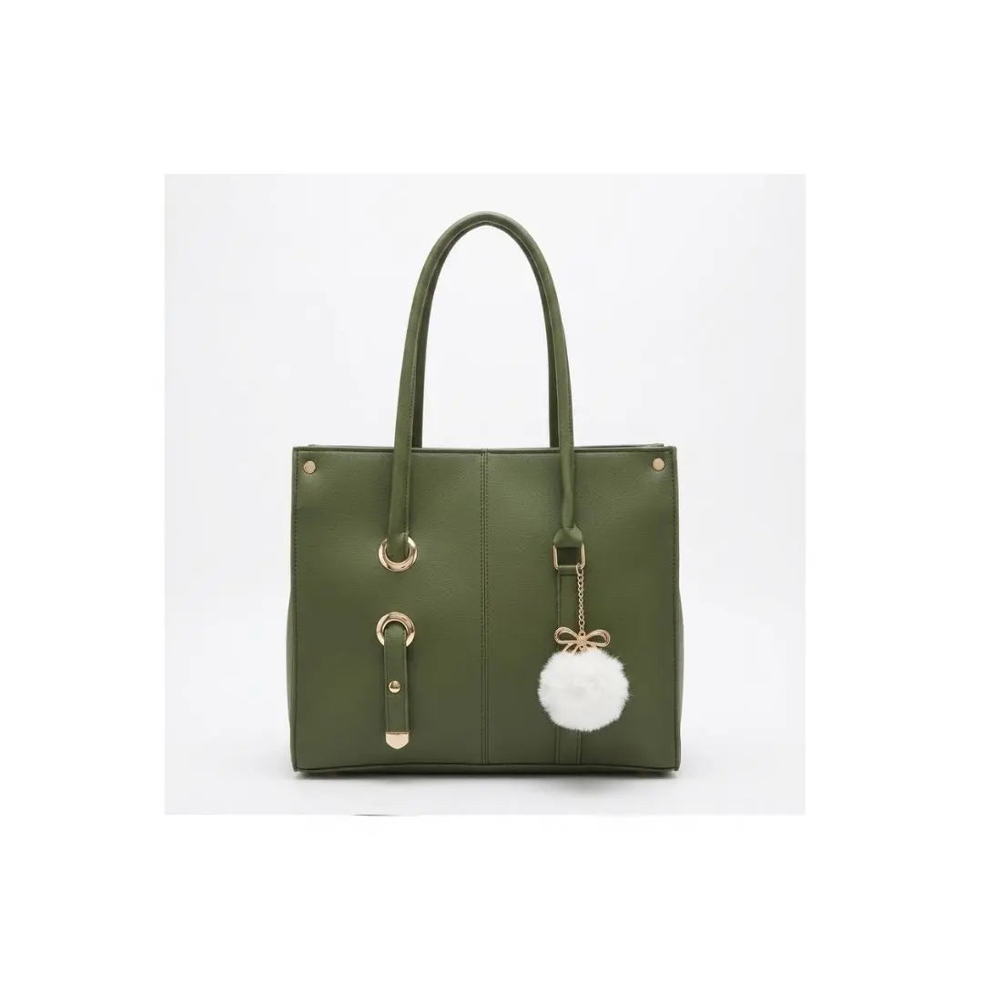 Noir Luxe Charm Tote