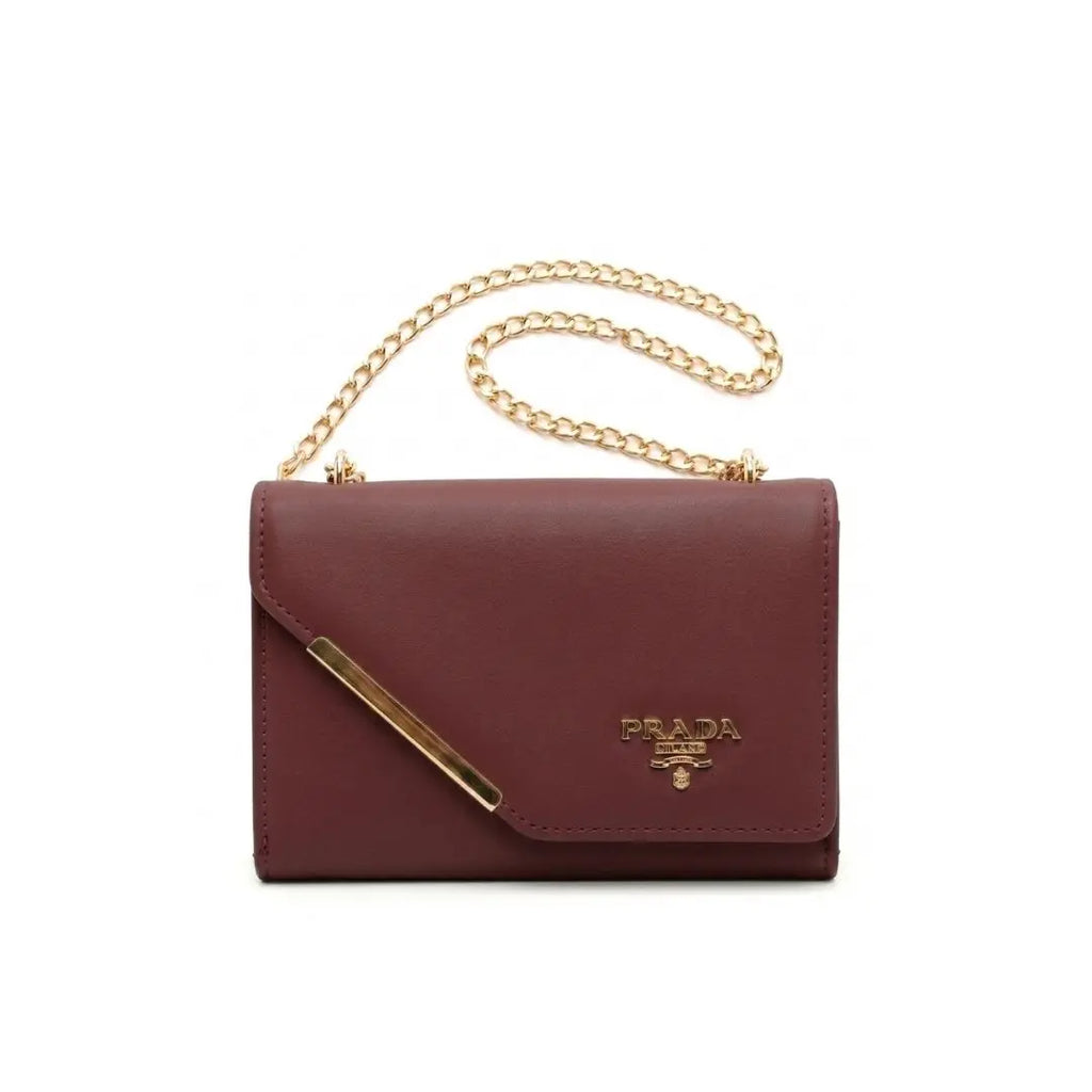 Sleek Chain Flap Crossbody