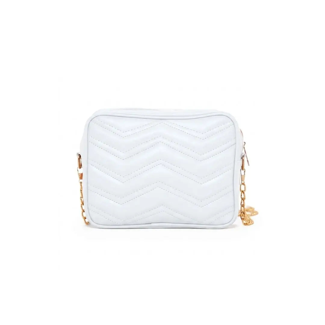 Luna Luxe Quilted Chain Crossbody Bag