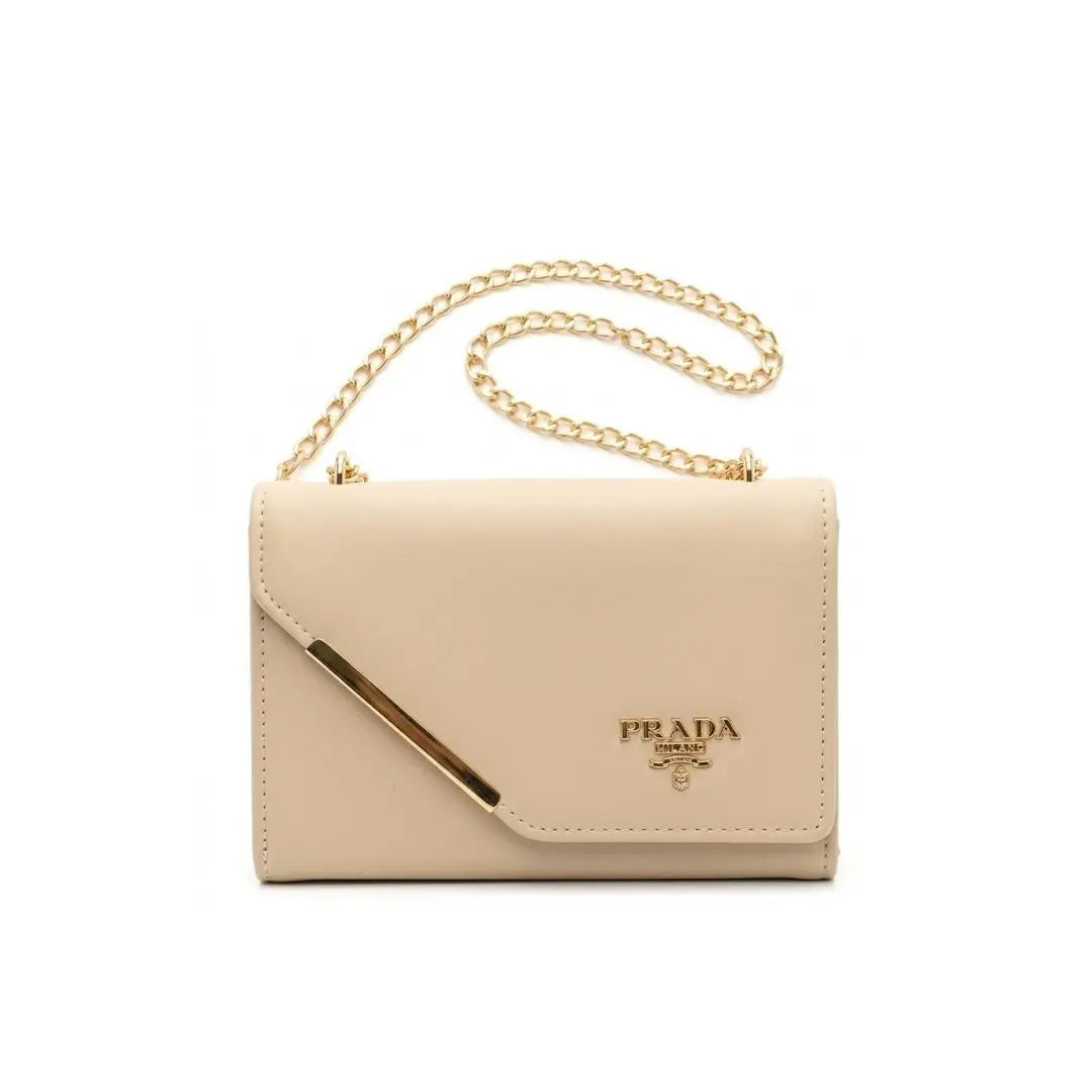 Sleek Chain Flap Crossbody