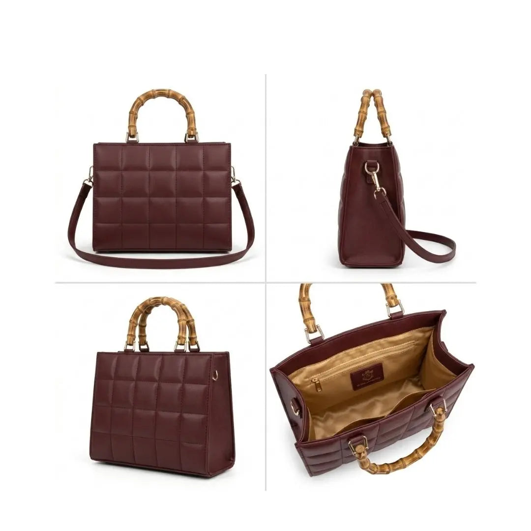 Cavelle Quilted Square Satchel