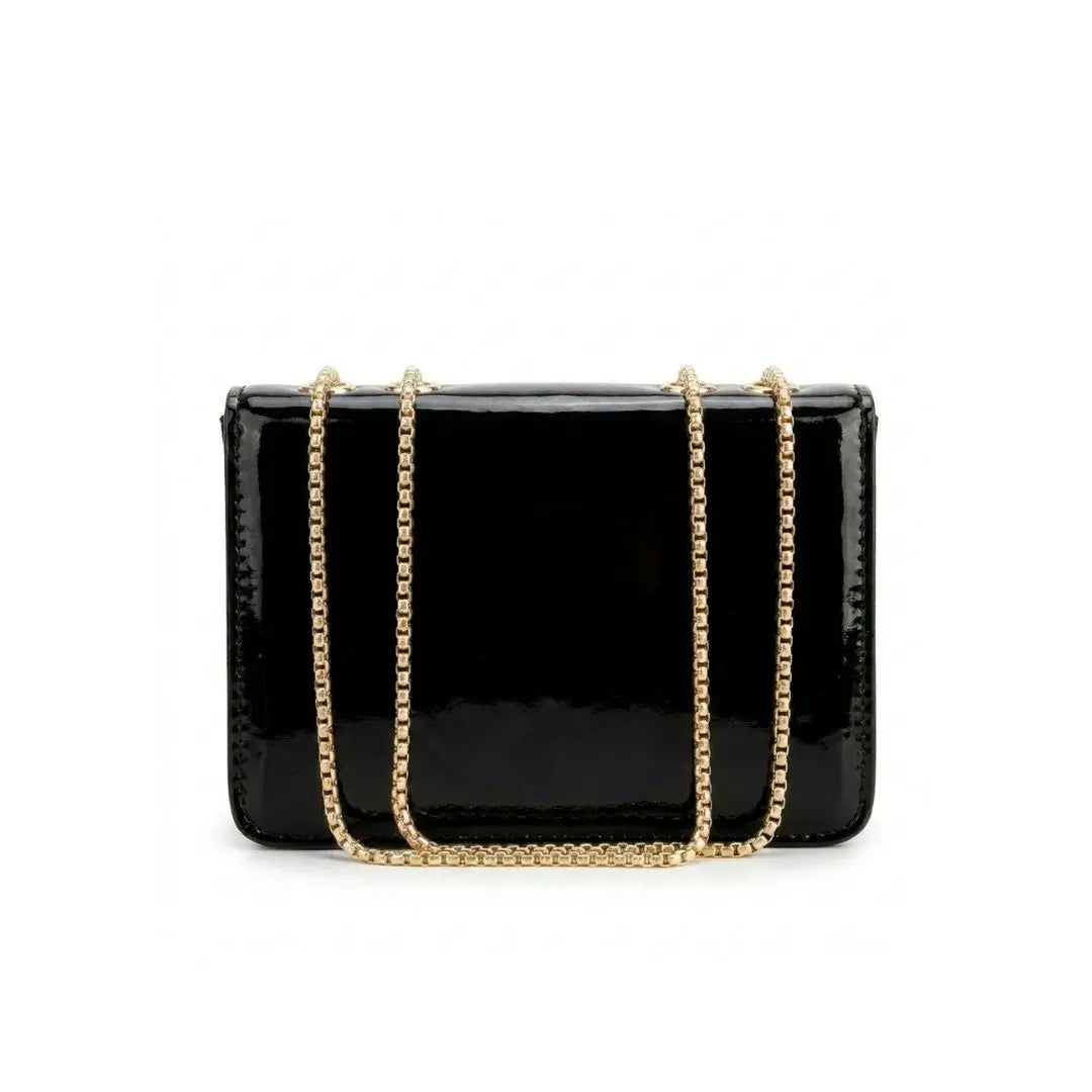 Velora Luxe Chain Flap Shoulder Bag