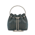 Celeste Crystal Drawstring Bucket Bag