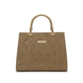 Elegant Embossed Top-Handle Handbag