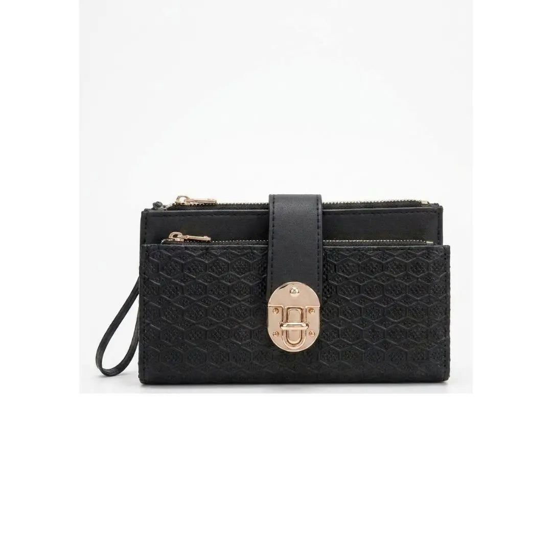 Lunara Luxe Multi-Zip Wristlet Clutch