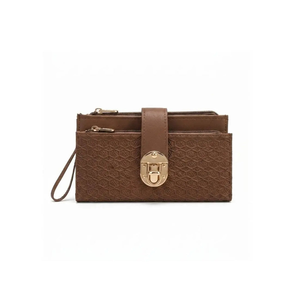 Lunara Luxe Multi-Zip Wristlet Clutch
